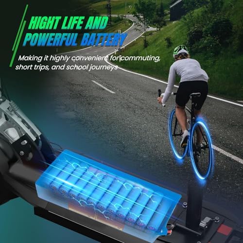 36V Lithium Battery Pack for Scooter (36V10Ah with Charger) T-Plug and BMS 200-1200W Perfect for E-Scooter Rides in Urba