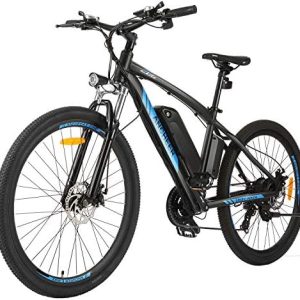 ANCHEER 500W Electric Mountain Bike 27.5'' for Adults with Removable 10.4Ah Battery, Professional 24 Speed Gears, 48V E