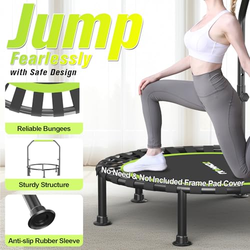 Global Recycled Standard Mini Foldable Trampoline for Adults and Kids
| 450lbs Capacity U-Shaped Adjustable Bar Foldabl - Image 4