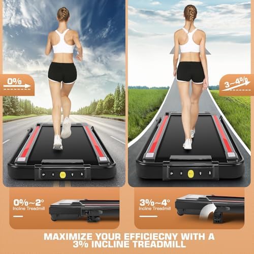 ANCHEER 7.5MPH Under Desk Treadmill for Home/Gym/Office | ANCHEER 2s Folding Compact Treadmill with Incline and LED Tou