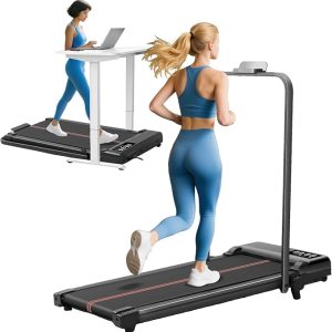 Walking Pad with Handle Bar and Incline, 3.0HP Portable Small Treadmills with Handles for Home Small Spaces