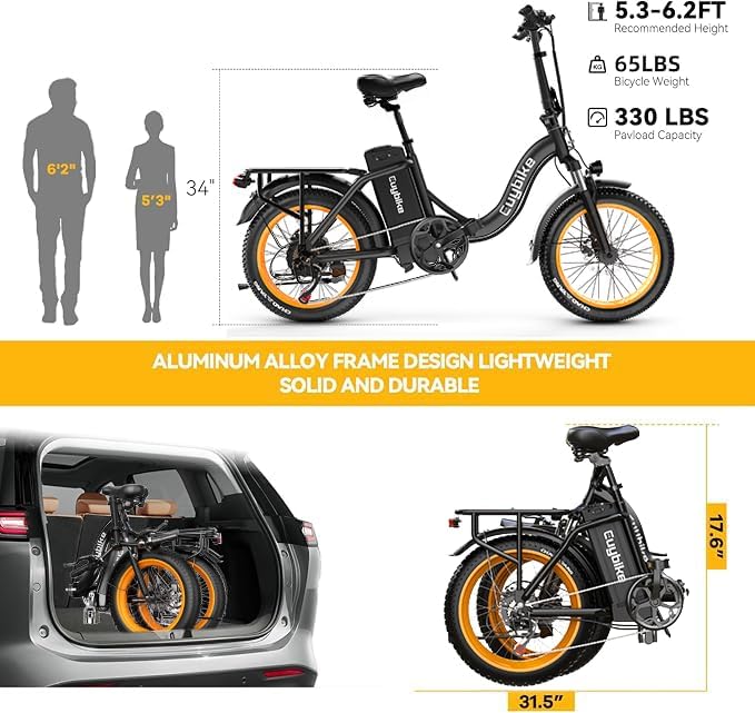 48V 20AH Removable Battery Electric Bike for Adults
| 30+MPH Max Speed Electric Bike
| 80 Miles Max Range Electric Bike - Image 67