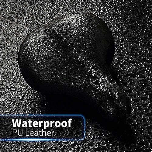 Xmifer Comfortable Bike Seat - Waterproof Leather with Memory Foam - Universal Replacement Bicycle Saddle - Men/Women -