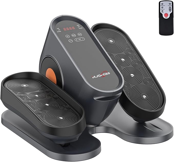 Under Desk Elliptical Machine, Electric Elliptical Leg Exerciser for Seniors with 12 Adjustable