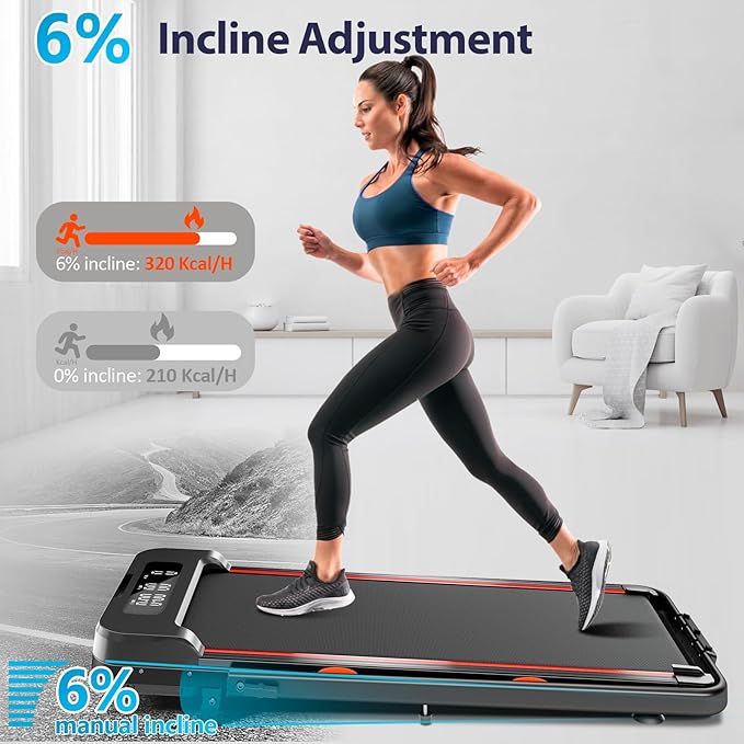 Folding 3 in 1 Walking Pad Treadmill with Handle Bar & Incline - Image 3
