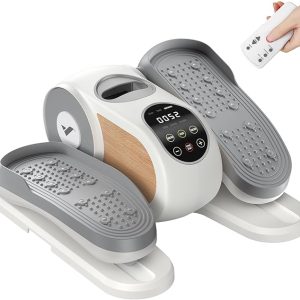 Under Desk Elliptical Machine, Leg Exerciser While Sitting for Seniors with Remote Control & 12-Speeds