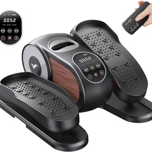 Under Desk Elliptical Machine, Leg Exerciser While Sitting for Seniors with Remote Control & 12-Speeds