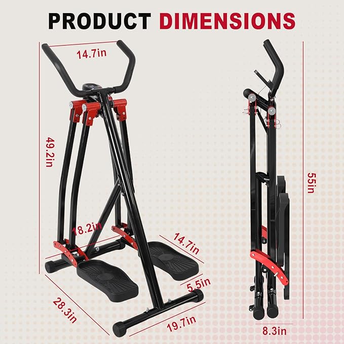 Space Walker Exercise Machine - Air Walker Elliptical Trainer for Home Use - Image 3