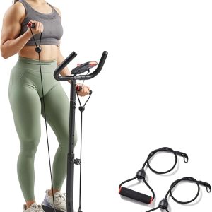 Total Body 2-in-1 Smart Stepper Machine for Home with Handlebar and Resistance Bands