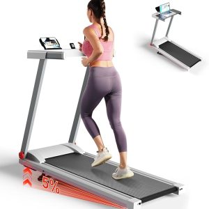 4-in-1 Treadmills for Home with Incline and Handles, Foldable Treadmill for Home Small Spaces