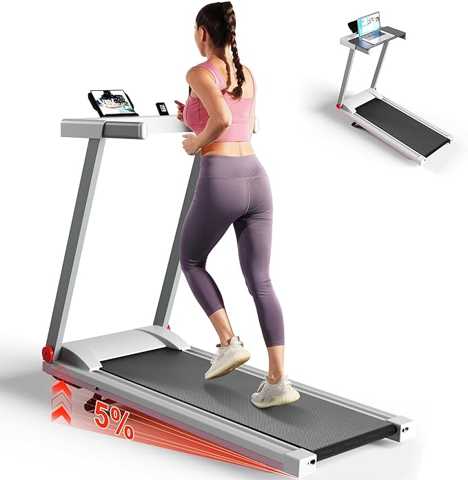 4-in-1 Treadmills for Home with Incline and Handles, Foldable Treadmill for Home Small Spaces