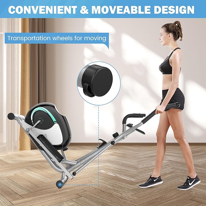 Magnetic Elliptical Machine for Home, Hyper-Quiet Elliptical Training Machines w/ 6KG Flywheel - Image 3