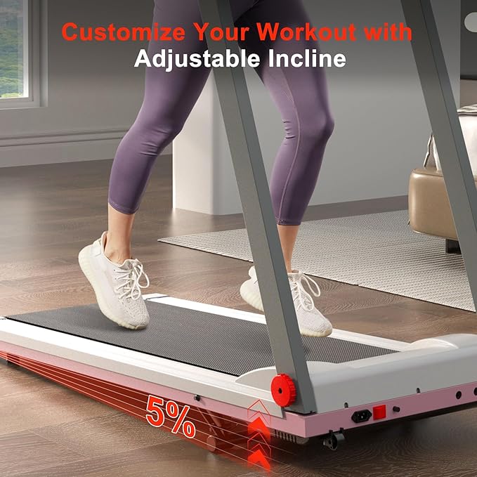 4-in-1 Treadmills for Home with Incline and Handles, Foldable Treadmill for Home Small Spaces - Image 3