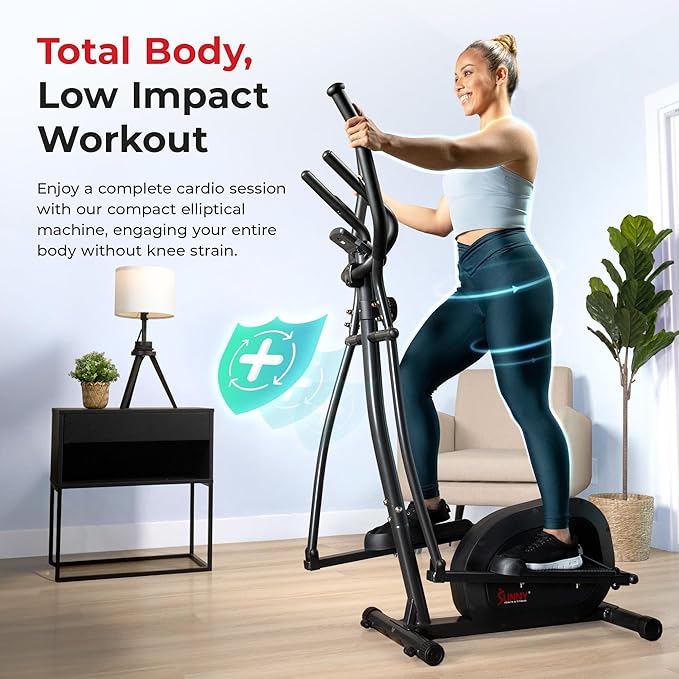 Health & Fitness Smart Upright Elliptical w/Pulse Sensor Built-in, Indoor Full-Body Cross-Training & Cardio Exercise Machine for Home - Image 3
