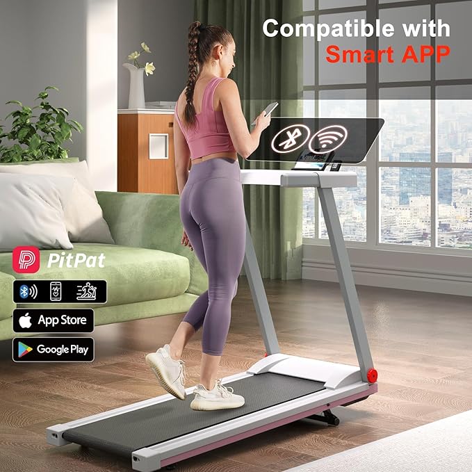 4-in-1 Treadmills for Home with Incline and Handles, Foldable Treadmill for Home Small Spaces - Image 2