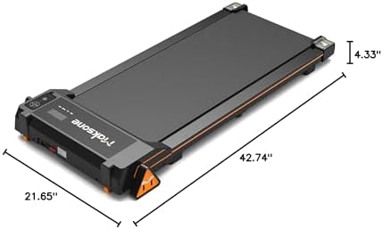 Maksone Under Desk Treadmill for Office Workers with Wooden Walking Pad and Remote Control | Maksone Expert Under Desk