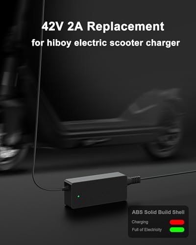 WUKUR 42V 2A Electric Scooter Charger for Hiboy Scooters Global Recycled Standard WUKUR 42V 2A Electric Scooter Charge