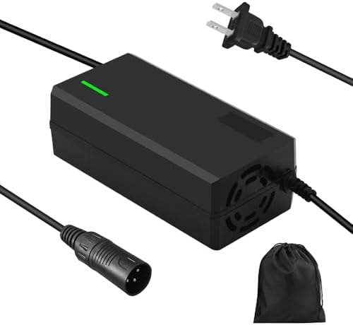 Super Fast Charger for 48V Lithium Battery No Adapter Needed | 5|6V 3A/5A Charger for 48V Lithium Battery with Cooling