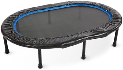 Stamina Folding Trampoline Black - Portable Fitness Equipment for Home Gym, Cardio & Strength Training, Jumping Exercise