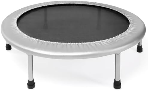 Stamina Folding Trampoline Black - Portable Fitness Equipment for Home Gym, Cardio & Strength Training, Jumping Exercise