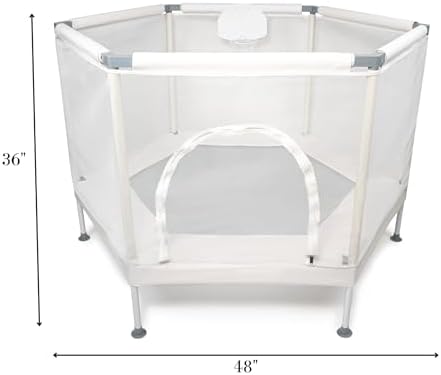 Aesthetic Kids Trampoline with Safety Net & Basketball Hoop, Ultra Safe No-Gap Design, Gifts for Boys & Girls Indoor and