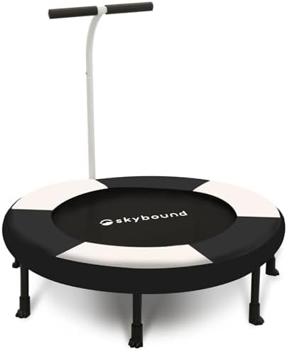 SkyBound Kids Trampoline Indoor 36 Inch - Kids Trampoline with Handle - |0mm Steel Pipe Mini Trampoline for Toddlers and