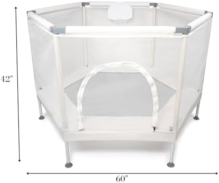 Aesthetic Kids Trampoline with Safety Net & Basketball Hoop, Ultra Safe No-Gap Design, Gifts for Boys & Girls Indoor and