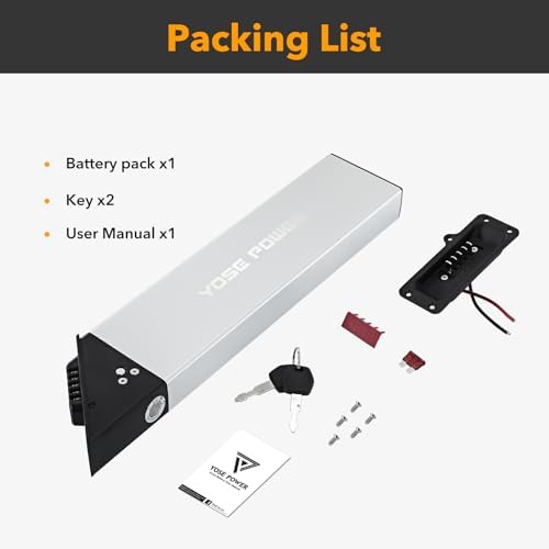 YS YOSE 48V 11.6Ah Ebike Battery for Lectric Electric Bicycles - Compatible with XP Step-Thru 1.0 & |0 Models | YS YOSE
