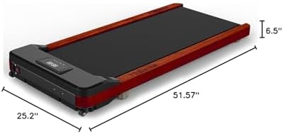 Maksone Under Desk Treadmill for Office Workers with Wooden Walking Pad and Remote Control | Maksone Expert Under Desk