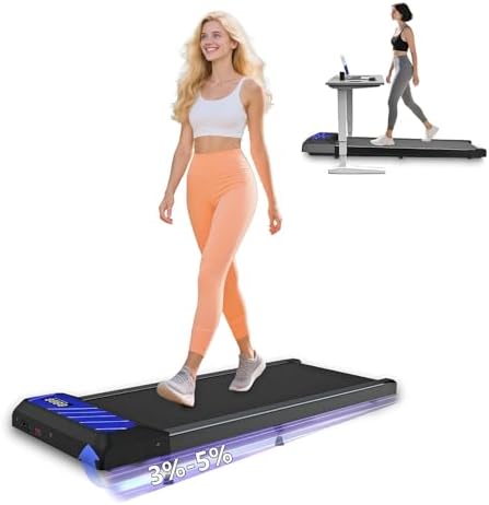 Under Desk Treadmills with Incline, Portable Walking Machine, |5 HP for Home Office Under Desk Treadmills Incline, Por