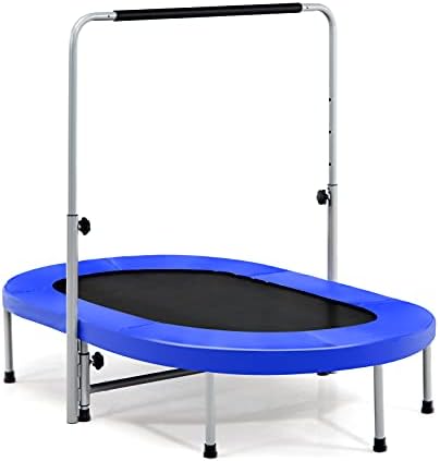 Giantex 2 Persons Foldable Fitness Trampoline Outdoor Indoor OEKO-TEX MAX 330LBS Adult Kid Fitness