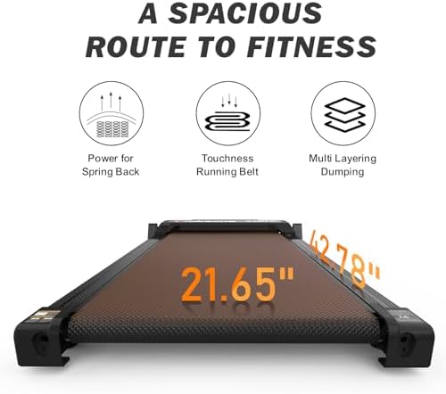 Maksone Under Desk Treadmill for Office Workers with Wooden Walking Pad and Remote Control | Maksone Expert Under Desk