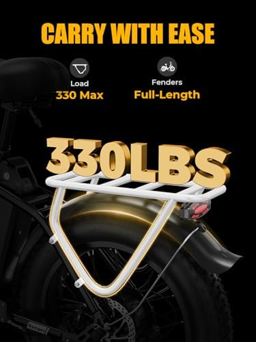 Heybike Ranger Electric Bike for Adults, Peak 1400W Motor Ebike, 28MPH Folding Step-Thru E Bike with Front Suspension