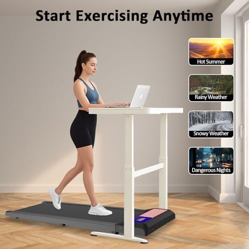 Under Desk Treadmills with Incline, Portable Walking Machine, |5 HP for Home Office Under Desk Treadmills Incline, Por