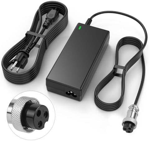 TREE.NB 5|6V 2A Charger for Lithium Battery with 5.5x|1mm Jack Round Connector, GOTRAX GXL V2/G2/G3/G4/Apex/Glider/XR El