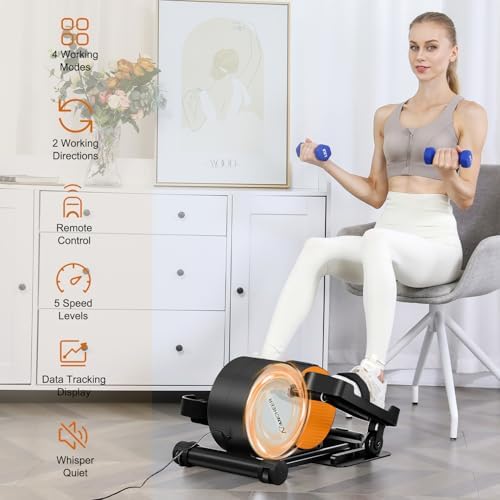 ANCHEER Under Desk Elliptical Leg Exerciser for Seniors with Remote Control | ANCHEER Ellipse Leg Exerciser with Displa