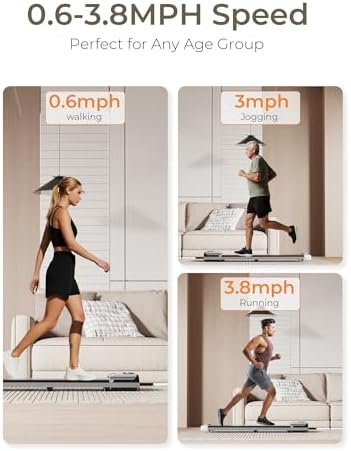 Under Desk Walking Treadmill |5HP with Remote & LED Display for Home Office | 3 in 1 Portable Under Desk Walking Pad fo