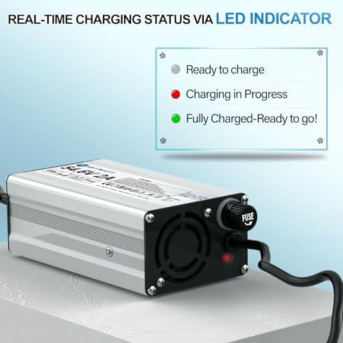 2A 5|6V Li-ion Battery Charger for Ebike & Scooter - Replacement with 6 Connectors Fast Charging 5|6V 2A Li-ion Battery