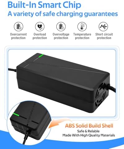 Super Fast Charger for 48V Lithium Battery No Adapter Needed | 5|6V 3A/5A Charger for 48V Lithium Battery with Cooling