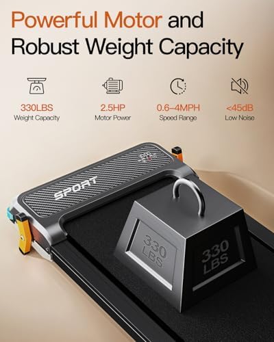 FUNRAY Versatile Walking Pad Treadmill with Incline - Dual-Sided Under Desk Treadmill with Foot Massage for Home & Offi