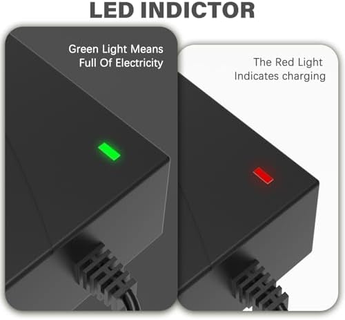 Pinkind 36V Lithium-ion Battery Charger Replacement for 42V 2A Scooter Charger, 7 in 1 Plugs Universal, Suitable for Raz