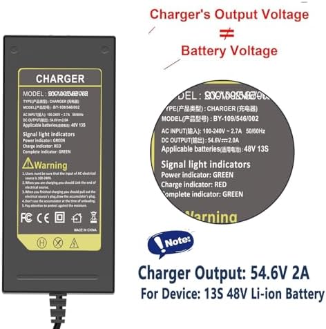 5|6V 2A Fast Charger with Cooling System for 48V Li-ion Battery | Universal 5|6V 2A Fast Charger with Cooling System fo