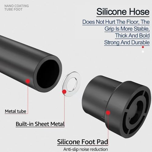 40"/48" Fitness Rebounder Trampoline with 4-Level Adjustable Foam Handle for Kids & Adults | Quiet and Stable 40"/48" E