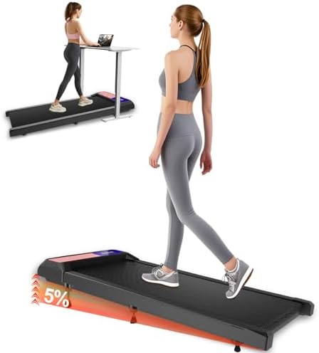 Under Desk Treadmills with Incline, Portable Walking Machine, |5 HP for Home Office Under Desk Treadmills Incline, Por