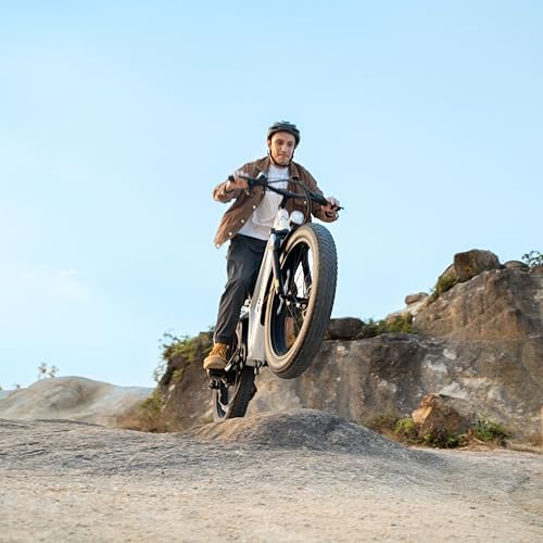 ANCHEER 26" Electric Bike for Adults, 1000W Peak Motor, 60 Miles Range, Fat Tire Electric Bike Off-Road EBike for Men &
