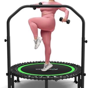 ANCHEER 48" Foldable Rebounder Trampoline for Adults Kids - Indoor & Outdoor, Max Load 550lbs ANCHEER 40" Foldable Rebou