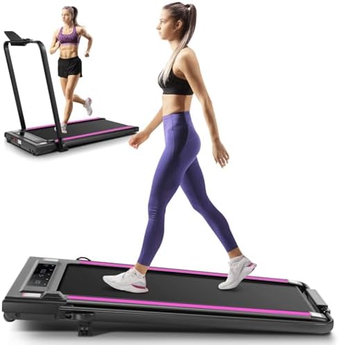 ANCHEER Portable Folding Treadmill with Remote Control and LED Screen - 12% Incline - Max 320 lb Capacity - Home, Gym, a