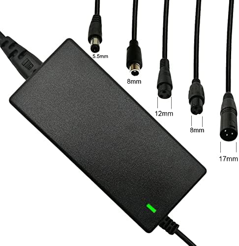 42V 2A Charger for 36V Scooter Lithium Battery / DC 5.5*|1 Plug | 5-Plug 42V 2A Scooter Charger with 8mm 3 Prong & 12mm