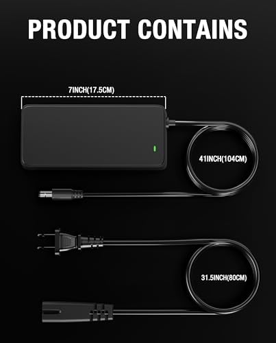 UL Listed 5|6V 2A Charger for 48V Lithium Battery - Fast Charging, Overload Protection, eBike Charger - Compatible with