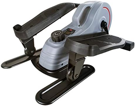 Sunny Health & Fitness Portable Elliptical Machine for Home Workout, Senior Friendly Sit/Stand, Free Sunnyfit App Connec